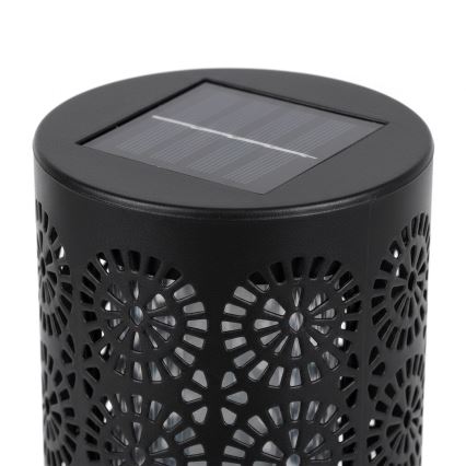 Zestaw 4 lamp solarnych DECOR LED, 1,2 V, 150 mAh, 3000 K, 39 cm, IP44, czarne