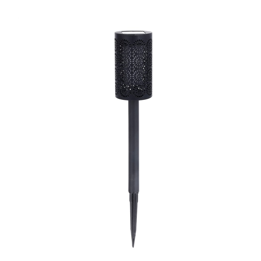 Zestaw 4 lamp solarnych DECOR LED, 1,2 V, 150 mAh, 3000 K, 39 cm, IP44, czarne