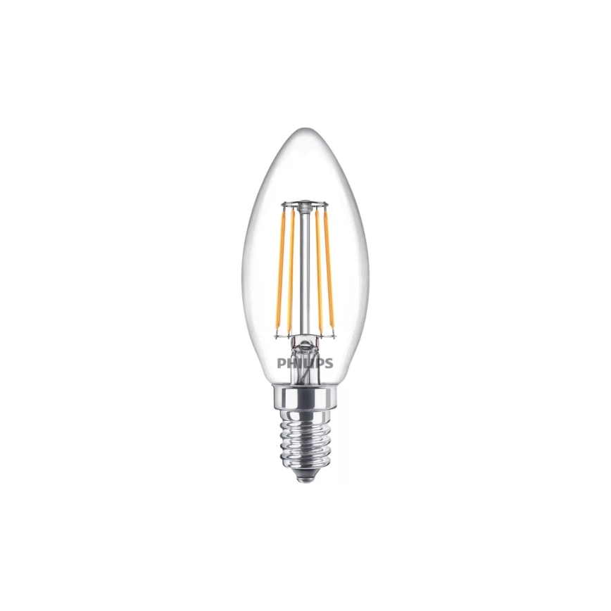 Zestaw 4 szt. żarówek LED VINTAGE Philips B35 14/4,3W/230V 2700K