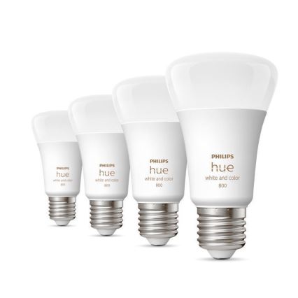 ZESTAW 4 × LED Ściemnialna żarówka Philips Hue WACA E27/6,5W/230V 2000-6500K