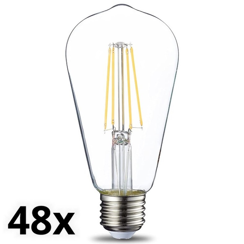 ZESTAW 48x LED Żarówka VINTAGE E27/4,3W/230V 2700K