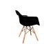 ZESTAW 4x Krzesło do jadalni NEREA 81x61 cm czarne/buk