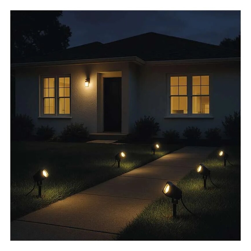ZESTAW 4x LED RGBIC Ściemnialna lampa zewnętrzna LED/7W/230V 3000-6500K IP65 Wi-Fi Tuya