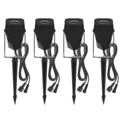 ZESTAW 4x LED RGBIC Ściemnialna lampa zewnętrzna LED/7W/230V 3000-6500K IP65 Wi-Fi Tuya
