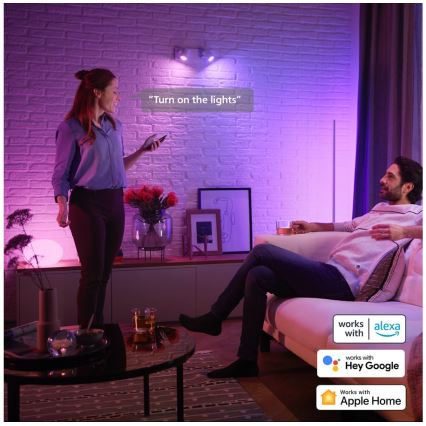 Zestaw 4x ściemnialnych żarówek LED RGBW Philips Hue WHITE AND COLOR AMBIANCE GU5,3/MR16/6,3W/12V 2000-6500K