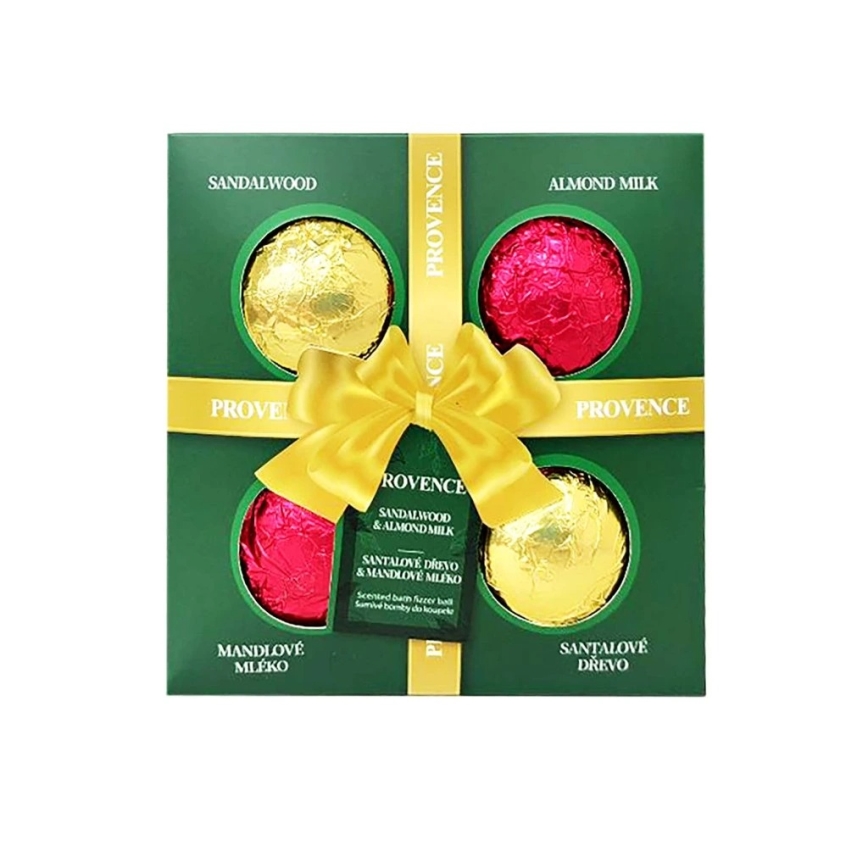 ZESTAW 4x musujących bomb do kąpieli PROVENCE