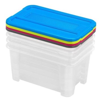 ZESTAW 4x Pojemnik do przechowywania TEX BOX 4,5 l