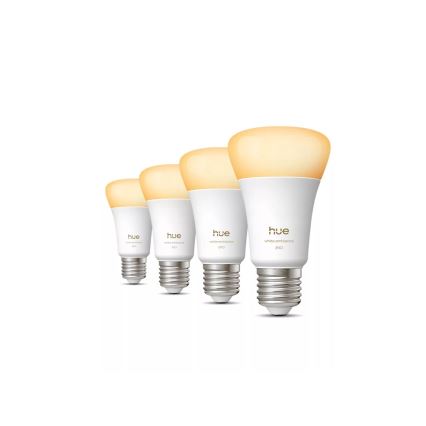 ZESTAW 4x ściemnialnych żarówek LED Philips Hue WHITE AMBIANCE E27/6W/230V 1000-20000K