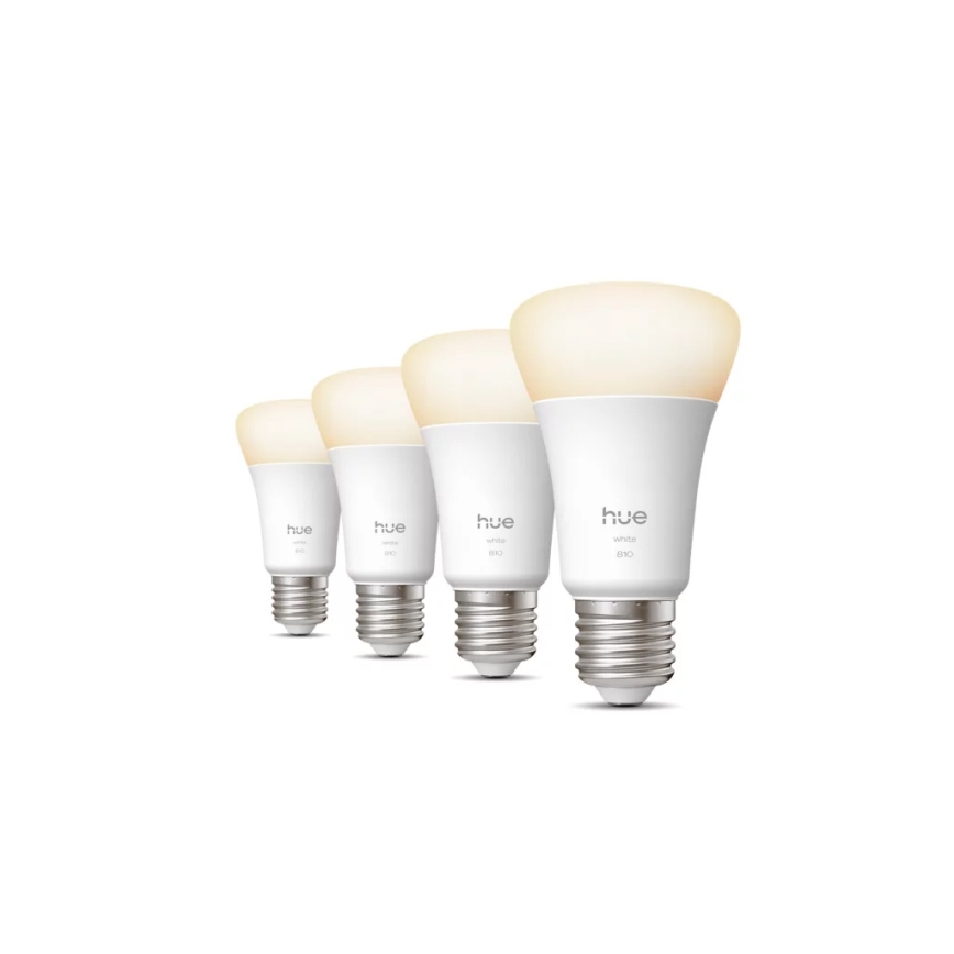 ZESTAW 4x ściemnialnych żarówek LED Philips Hue WHITE E27/7W/230V 2700K