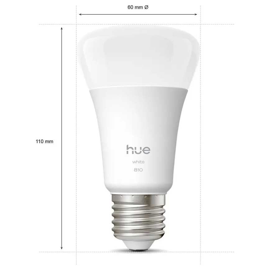 ZESTAW 4x ściemnialnych żarówek LED Philips Hue WHITE E27/7W/230V 2700K