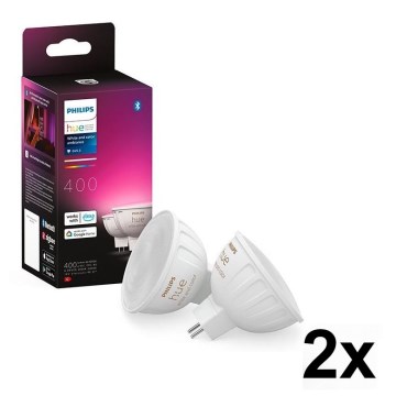Zestaw 4x ściemnialnych żarówek LED RGBW Philips Hue WHITE AND COLOR AMBIANCE GU5,3/MR16/6,3W/12V 2000-6500K
