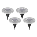 ZESTAW 4x solarnych lamp LED CLAVO LED/1xAAA 4000K IP44 300 mAh