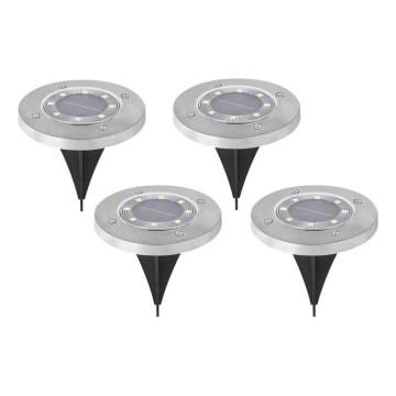 ZESTAW 4x solarnych lamp LED CLAVO LED/1xAAA 4000K IP44 300 mAh