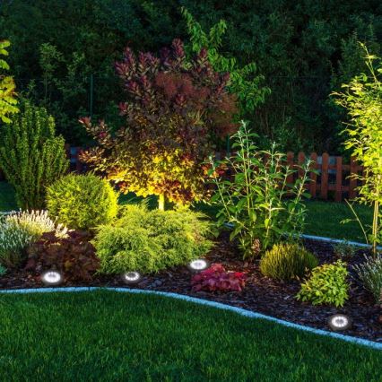 ZESTAW 4x solarnych lamp LED CLAVO LED/1xAAA 4000K IP44 300 mAh