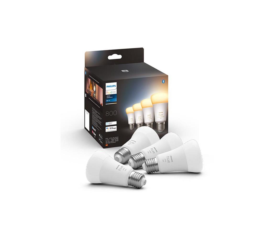 ZESTAW 4×LED Ściemnialna żarówka Philips Hue WHITE AMBIANCE E27/6W/230V 2200-6500K