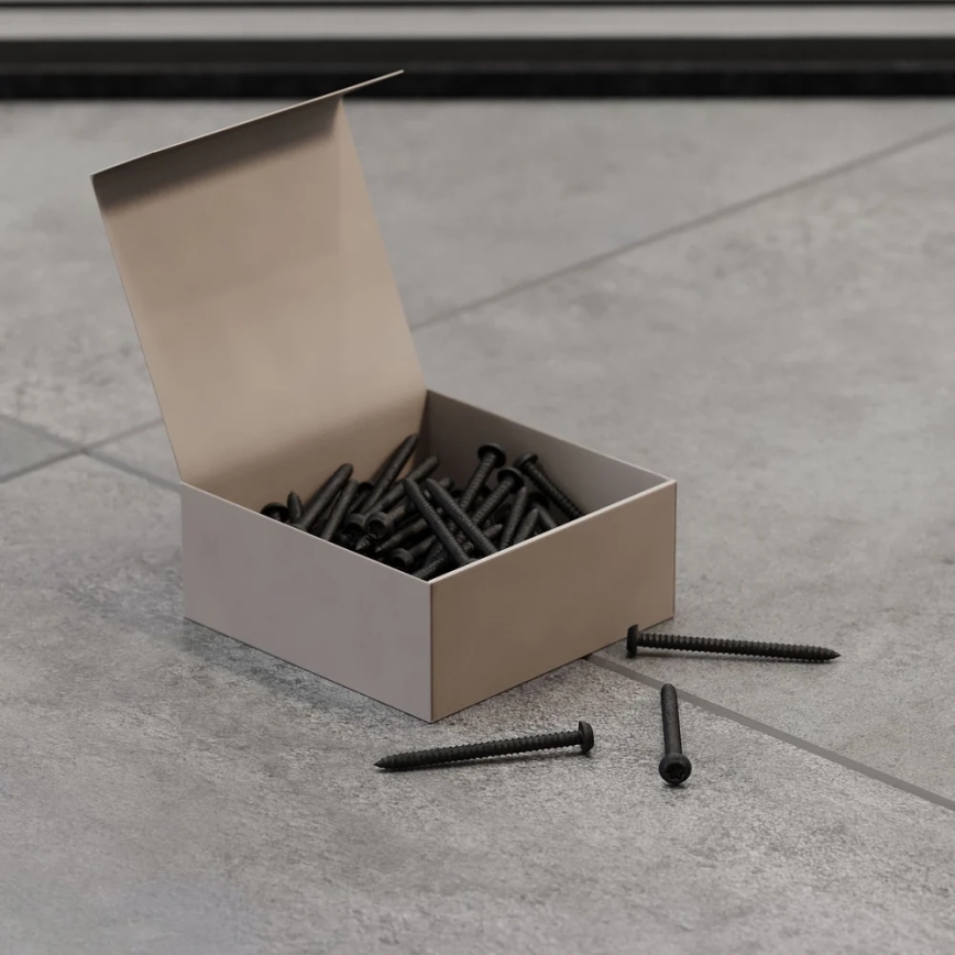 Zestaw 50 śrub Torx T25, 12 mm, lakierowanych na czarno