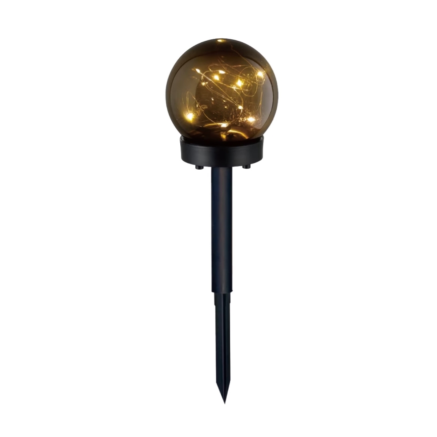 ZESTAW 5x LED Lampa solarna 5xLED/0,12W/1,2V 3000K IP44 czarna