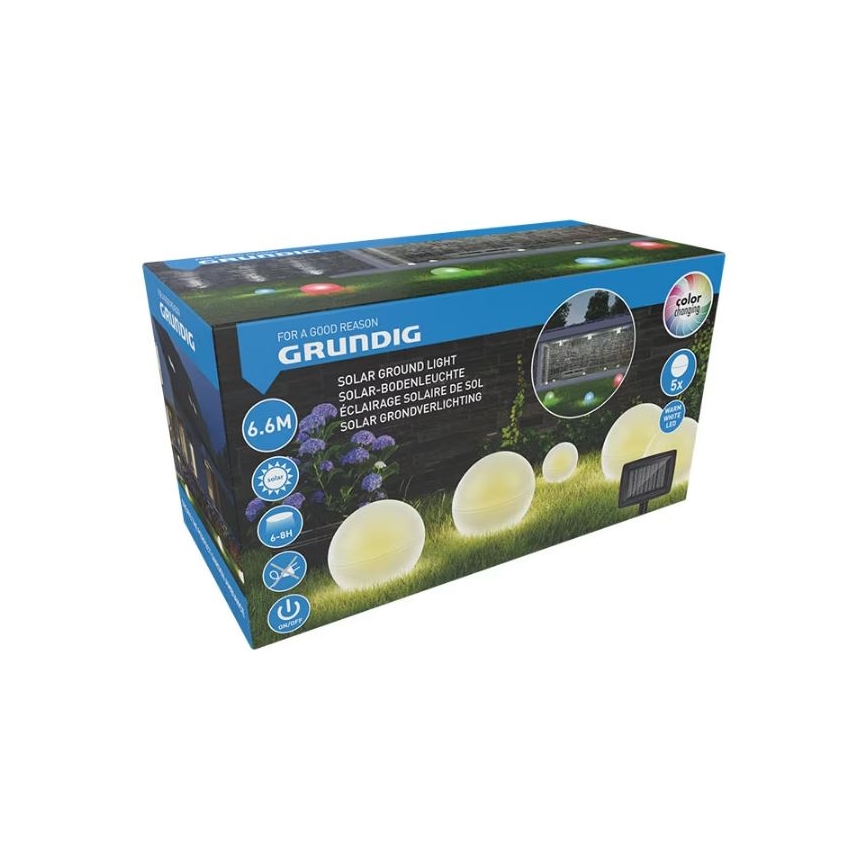 ZESTAW 5x LED Oświetlenie solarne LED/3,2V wielobarwne