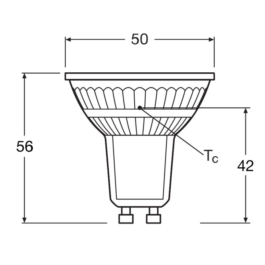 ZESTAW 5x LED Żarówka PAR16 GU10/4,3W/230V 4000K 36° - Osram