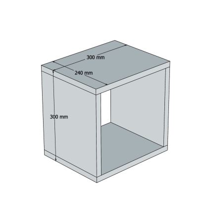 ZESTAW 5x Półka ścienna BOX niebieska