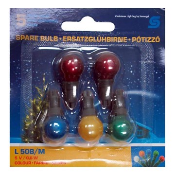 ZESTAW 5x Wymienna żarówka L 50B/M/0,6W/5V