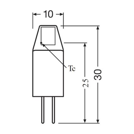 ZESTAW 5x żarówek LED PIN MICRO G4/1W/12V 2700K - Osram
