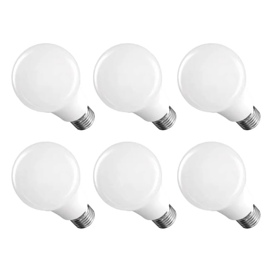 Zestaw 6 żarówek LED A60 E27/8,8W/230V 4000K