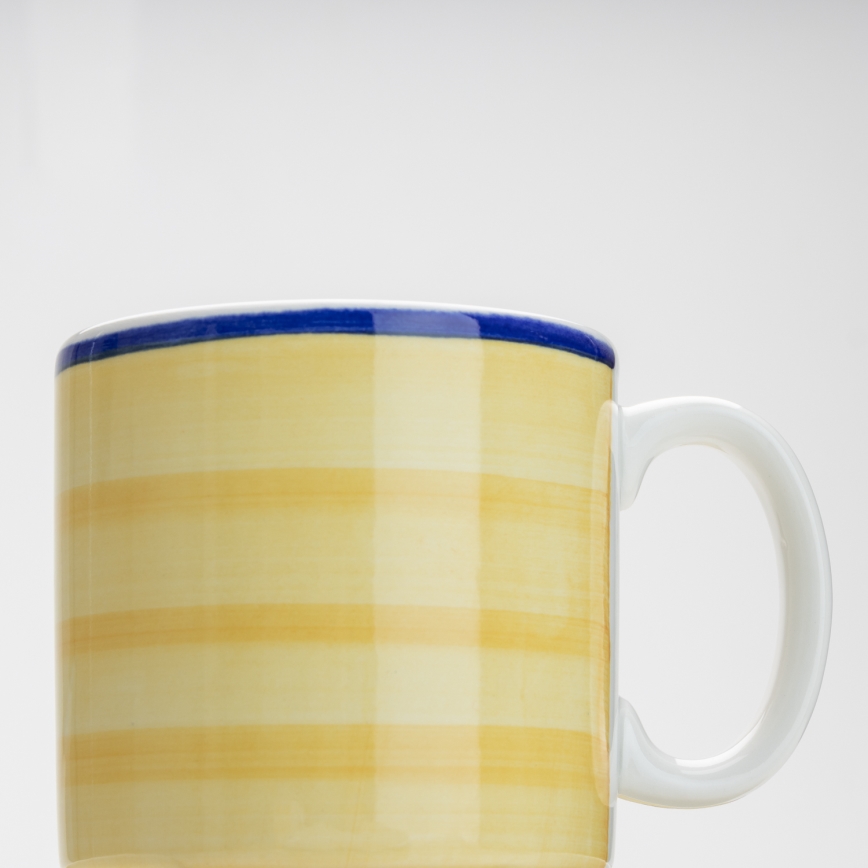 Zestaw 6x ceramiczny kubek Laura żółty