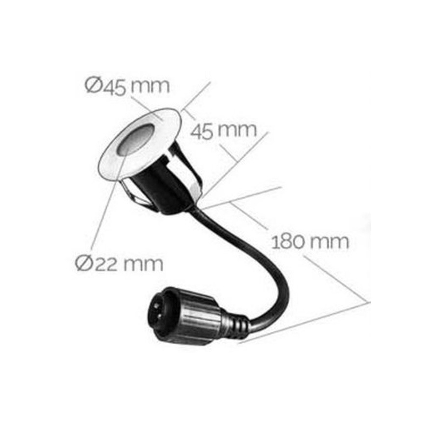 ZESTAW 6x LED Zewnętrzne oświetlenie wpuszczane EASY CONNECT LED/0,8W/230V 3000K IP67