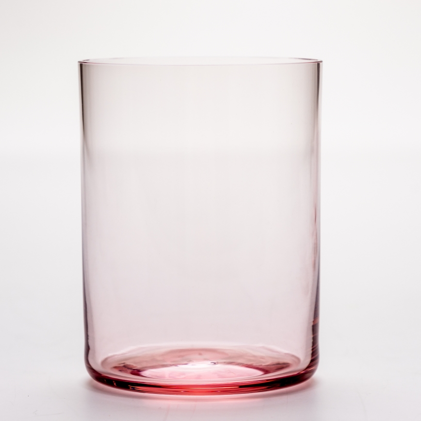 Zestaw 6x szklanka 200 ml czerwony przezroczysty