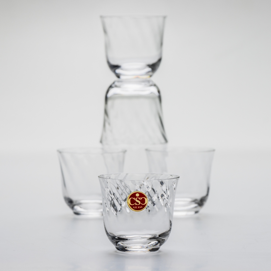 Zestaw 6x szklanka 90 ml przezroczysta