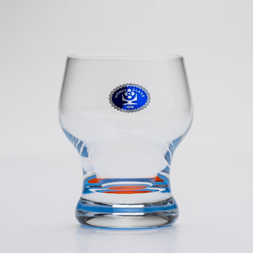 Zestaw 6x szklanka Katka 130 ml niebieski czerwony