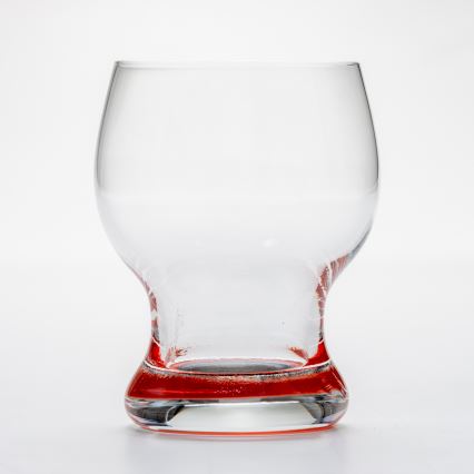 Zestaw 6x szklanka Katka 170 ml czerwony przezroczysty