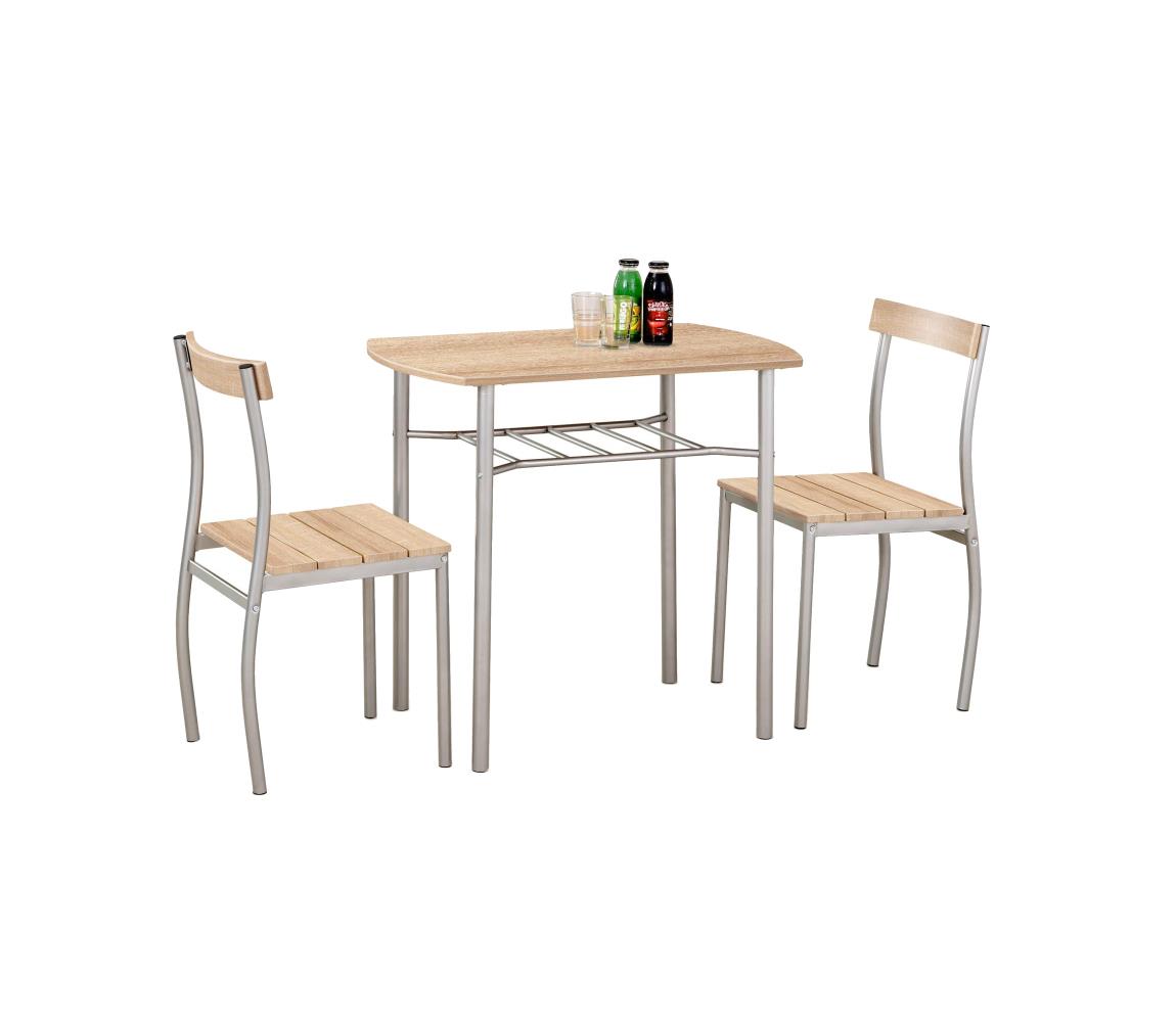 Zestaw balkonowy LANCE 82x50 cm metal/dąb sonoma