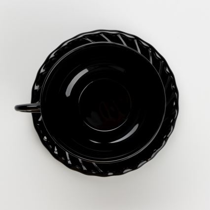 Zestaw do herbaty czarny bukiet nr 1