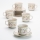 Zestaw do kawy 6x kubek ceramiczny Angelika z podstawką kwiaty