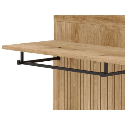 Zestaw do przedpokoju SVEN z lustrem, brąz/grafit