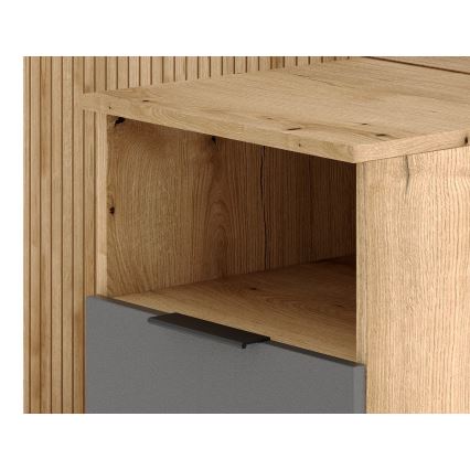 Zestaw do przedpokoju SVEN z lustrem, brąz/grafit