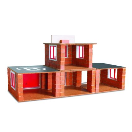 Zestaw konstrukcyjny: remiza strażacka, 220 elementów