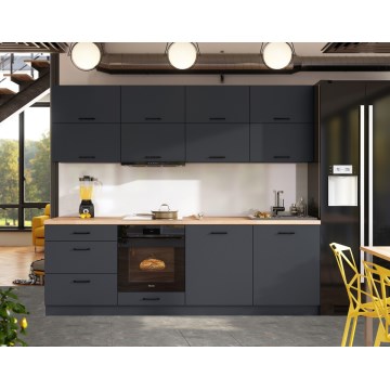 Zestaw kuchenny ELISE 240 cm grafit