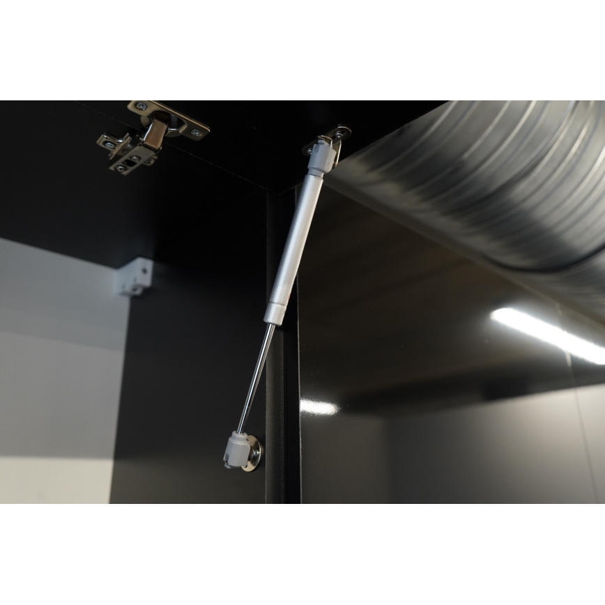 Zestaw kuchenny MARINA 240 cm dąb craft/czarny połysk