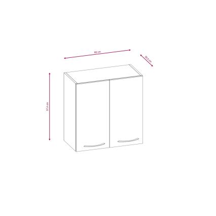 Zestaw kuchenny VALERIA 240 cm dąb sonoma/brązowy
