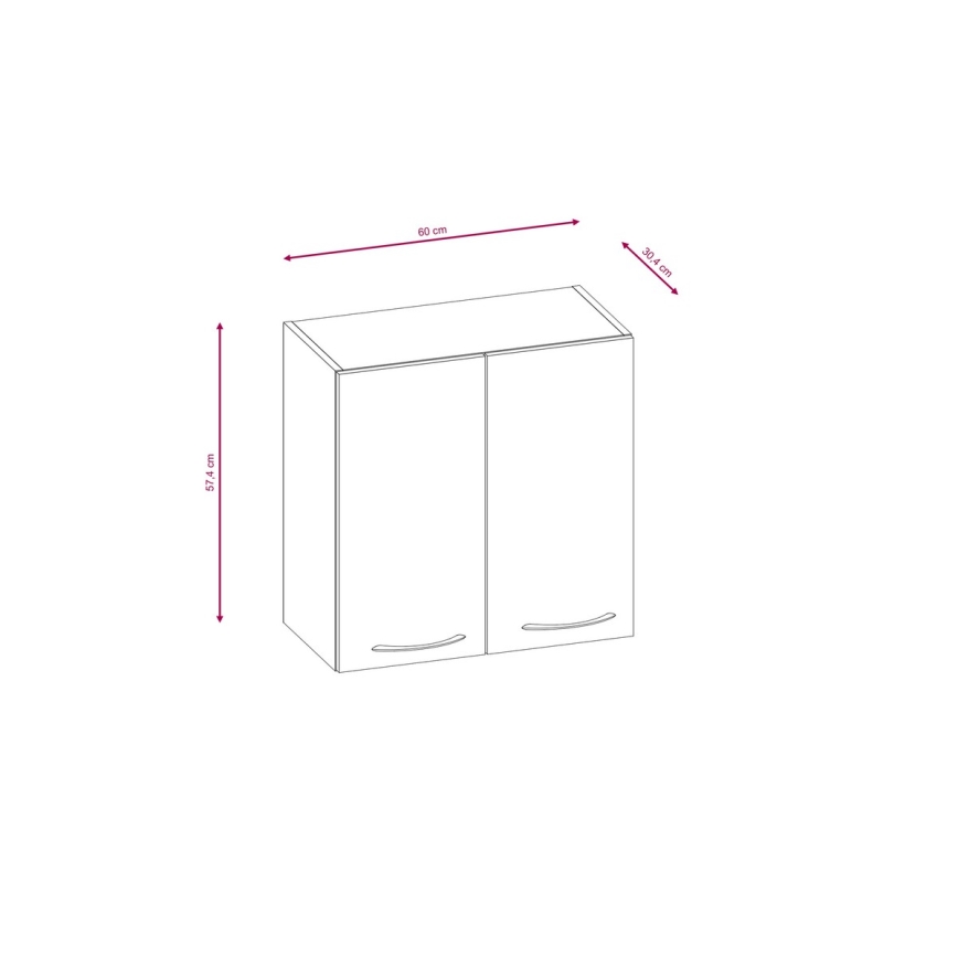 Zestaw kuchenny VALERIA 240 cm dąb sonoma/brązowy