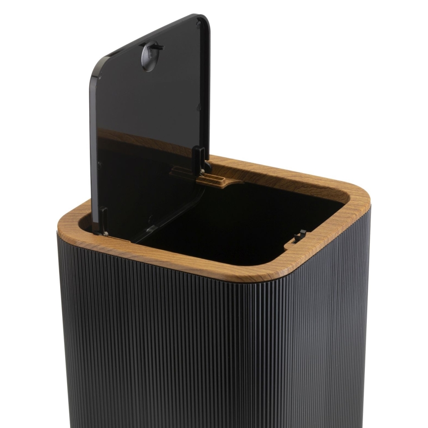 Zestaw łazienkowy CRYSTAL 5 szt czarny/brązowy