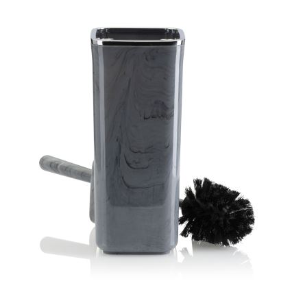Zestaw łazienkowy GRIS 5 szt szary/chrom błyszczący