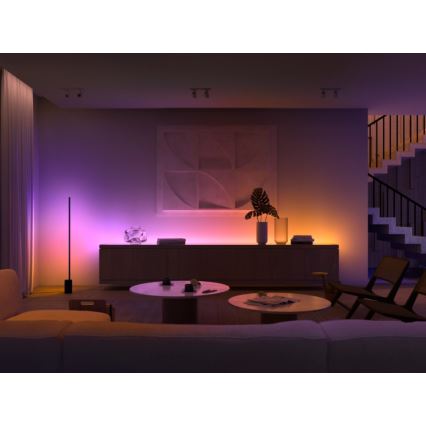 ZESTAW - LED RGB Ściemnialna taśma Philips Hue WHITE AND COLOR AMBIANCE 2m LED/20W/230V + 4x Żarówka ściemnialna Philips A60 E27/6,5W/230V 2000-6500K