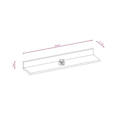 Zestaw mebli do salonu BRICK biały/czarny