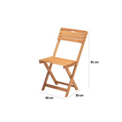 Zestaw na balkon z poduszkami buk