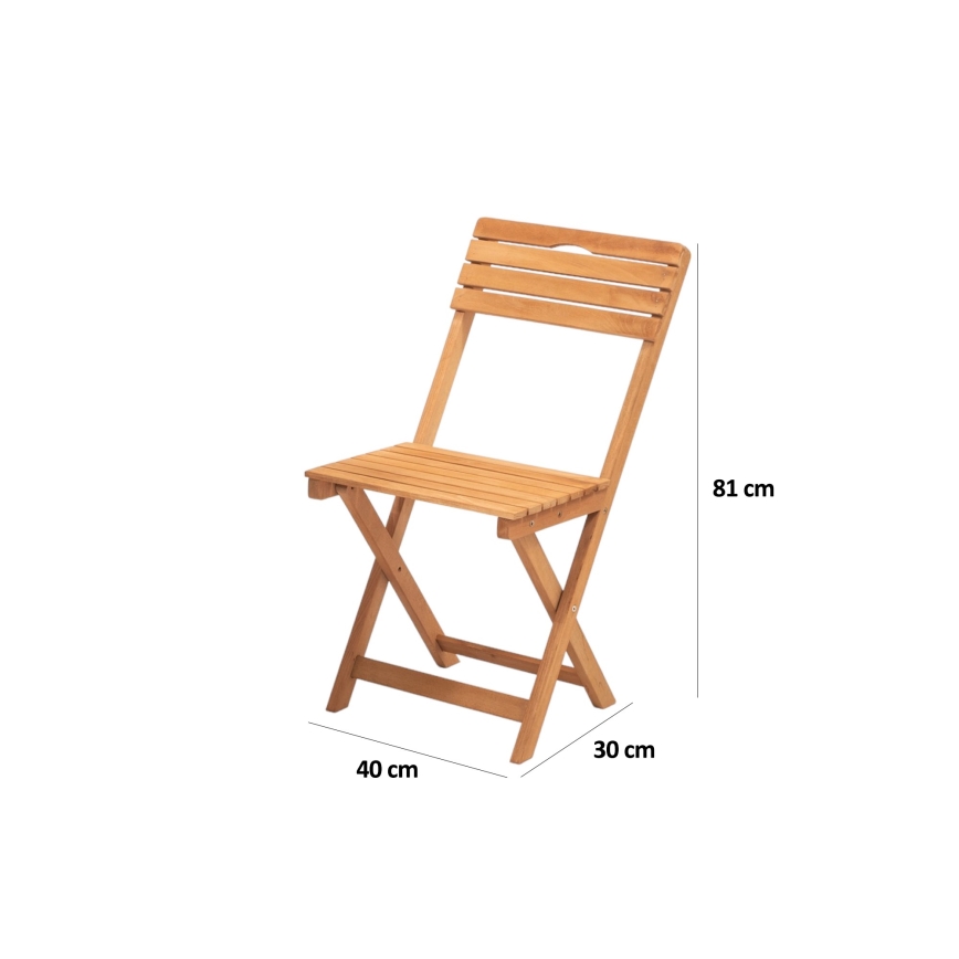 Zestaw na balkon z poduszkami buk