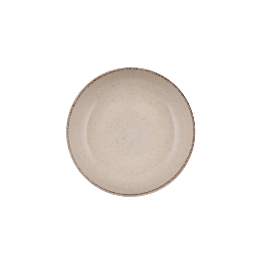 Zestaw obiadowy 16 szt. beżowy/porcelana